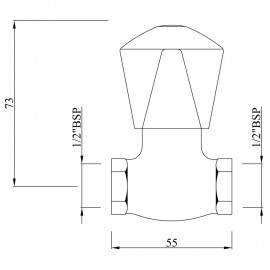Stop Valve Female End