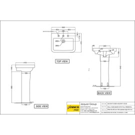 Essco Aspire Wall-Hung Full Pedestal Toilet Wash Basin