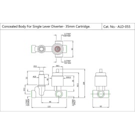In-wall Body of Single Lever Diverter In-wall Body of Single Lever Diverter