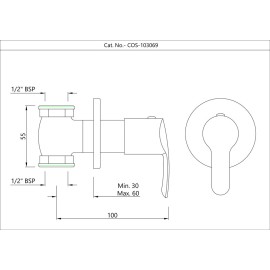 In-wall Stop Valve