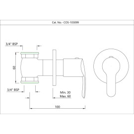In-wall Stop Valve