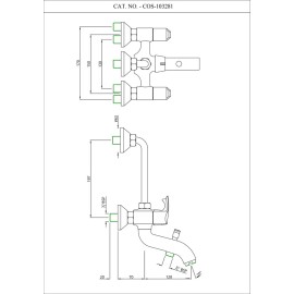 Bath & Shower Mixer 3-in-1 System