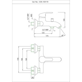 Single Lever Bath & Shower Mixer