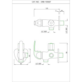 2-Way Angular Stop Cock 2-Way Angular Stop Cock