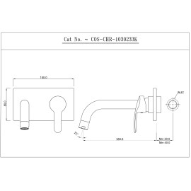 Exposed Parts of Single Lever Built-in In-wall Manual Valve