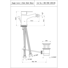 Single Lever Bidet Mixer