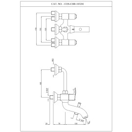 Bath & Shower Mixer 3-in-1 System
