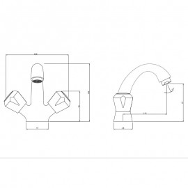 Monoblock Basin Mixer 