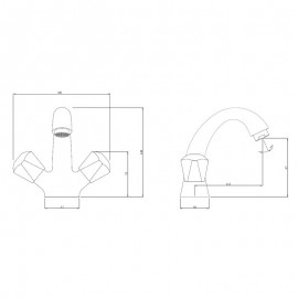 Monoblock Basin Mixer 